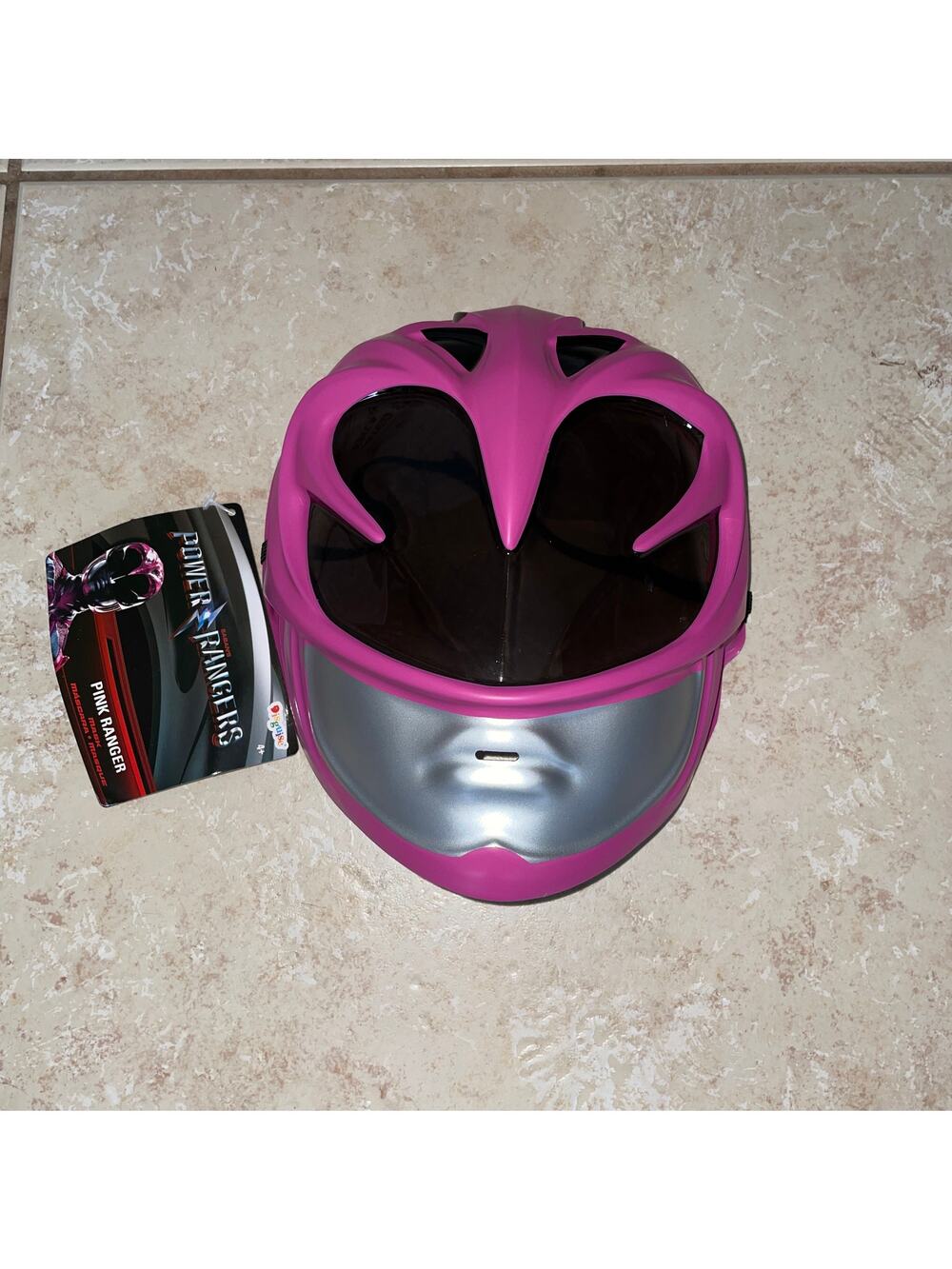 Copied - CHILD PINK POWER RANGER 2017 MOVIE FACE MASK HALLOWEEN COSTUME NEW